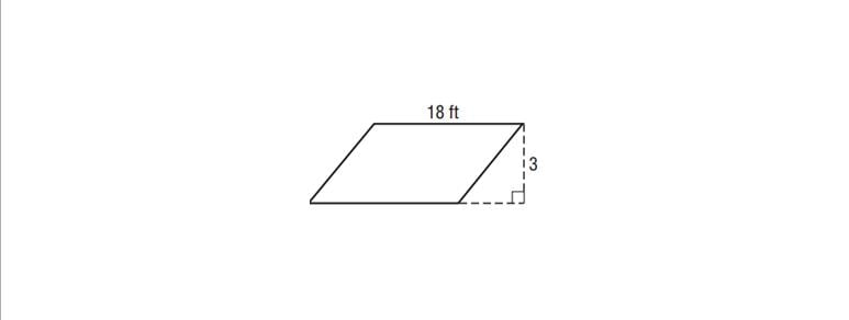 Exam: Skill #75- Calculate The Area Of A Parallelogram And Trapezoid - Quiz